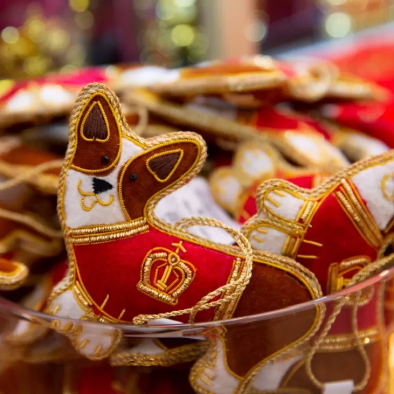 Royal Collection Shop Buckingham Palace Corgi In Coat Decoration | Decorations