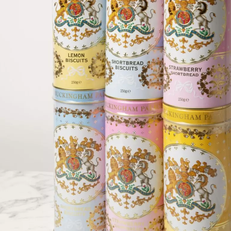 Royal Collection Shop Buckingham Palace Strawberry And Clotted Cream Shortbread Biscuit Tin | Biscuits