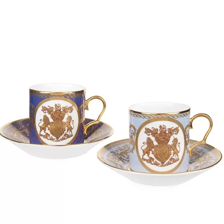 Royal Collection Shop Special Edition Lustre Purple And Blue Coffee Cup And Saucer | Cups & Saucers