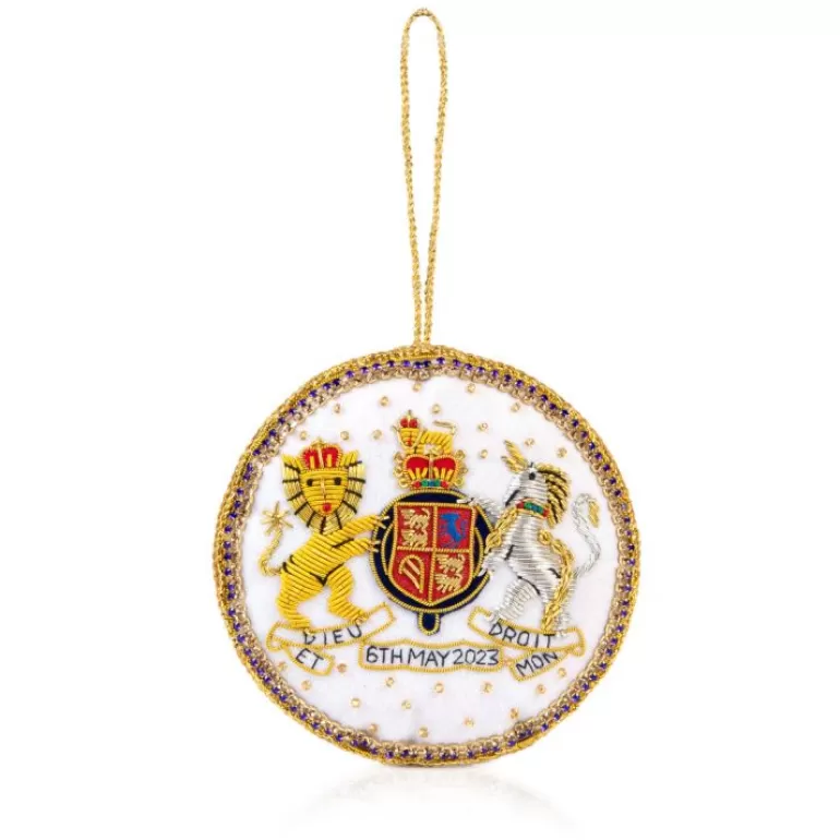Royal Collection Shop The Coronation Coat Of Arms Decoration | His Majesty The King'S 75Th Birthday