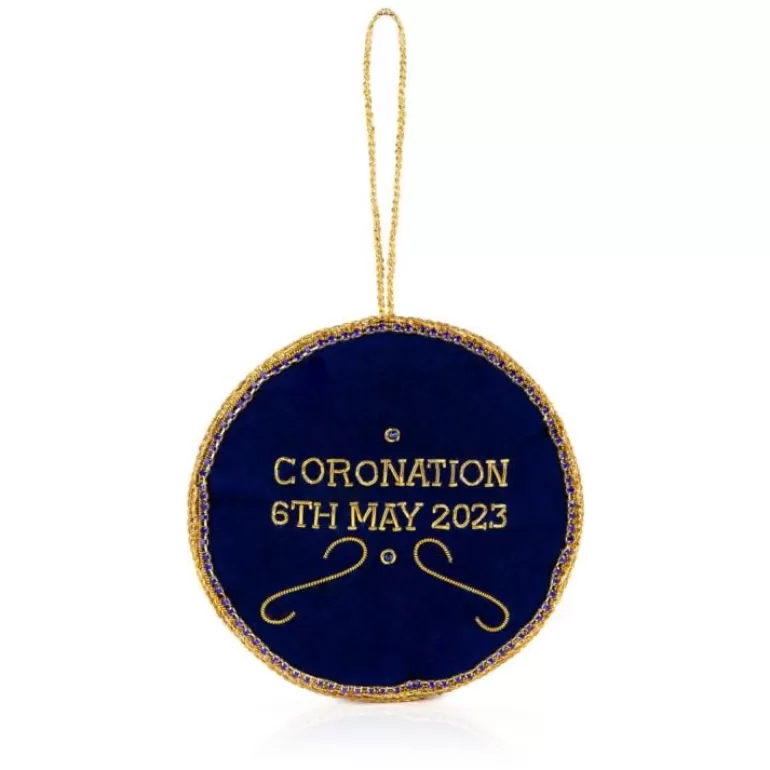 Royal Collection Shop The Coronation Coat Of Arms Decoration | His Majesty The King'S 75Th Birthday